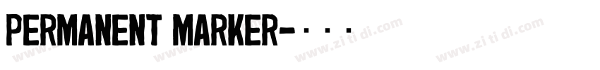 PERMANENT MARKER字体转换